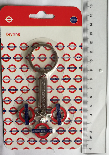 TFL2001 Licensed Underground Charm Bar Keyring - British Heritage Brands