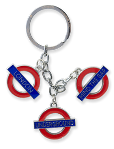 TFL2002 Licensed Underground Chain Charm Keyring - British Heritage Brands