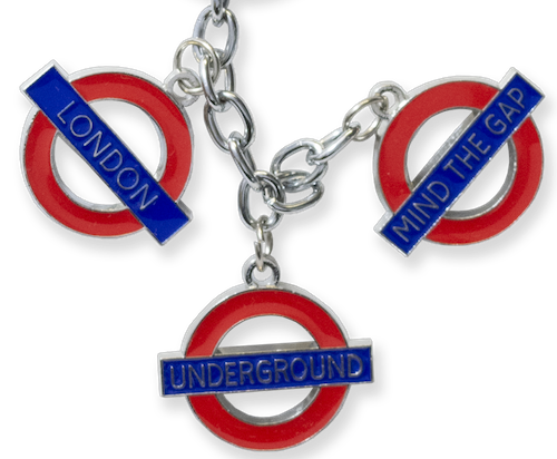 TFL2002 Licensed Underground Chain Charm Keyring - British Heritage Brands