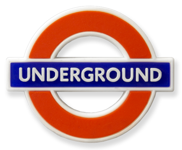 TFL3001 Licensed Underground Rubber Fridge Magnet - British Heritage Brands