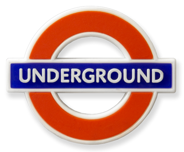 TFL3001 Licensed Underground Rubber Fridge Magnet - British Heritage Brands