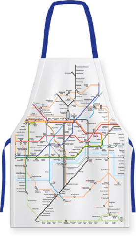 TFL6001 Licensed London Underground Tube Map Apron - British Heritage Brands