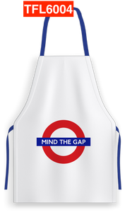 TFL6004 Licensed Mind the Gap Roundel Print Apron - British Heritage Brands