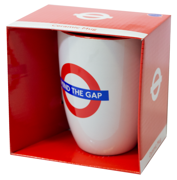 Licensed TFL Mind the Gap latte Mug - British Heritage Brands