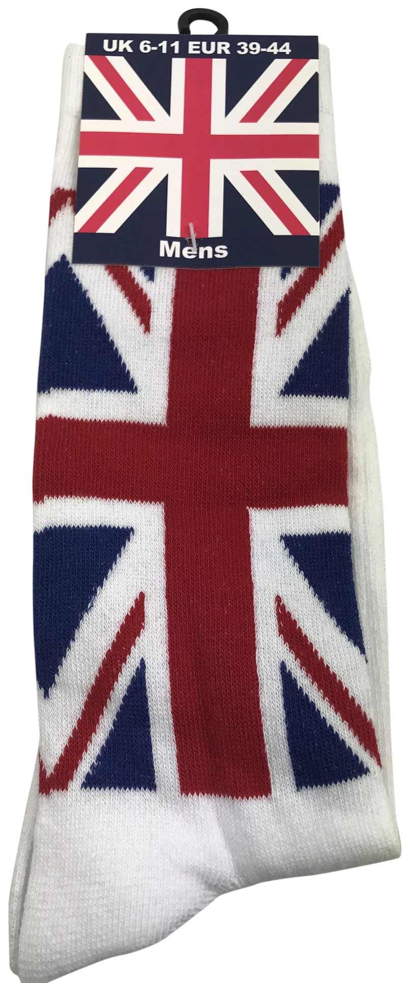Mens Union Jack Sock White Size 6-11(UK) - British Heritage Brands