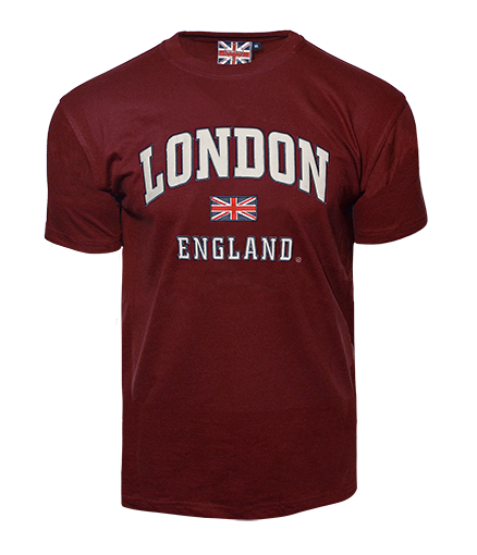 LE105MOW Unisex London england Applique Embroidery T Shirt - British Heritage Brands