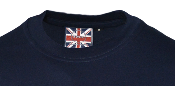 Unisex Oxford University Applique Embroidered T Shirt Navy - British Heritage Brands